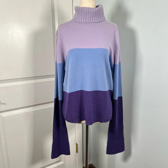 Marconi 2ply 100% cashmere turtleneck sweater size XL - Picture 6 of 10